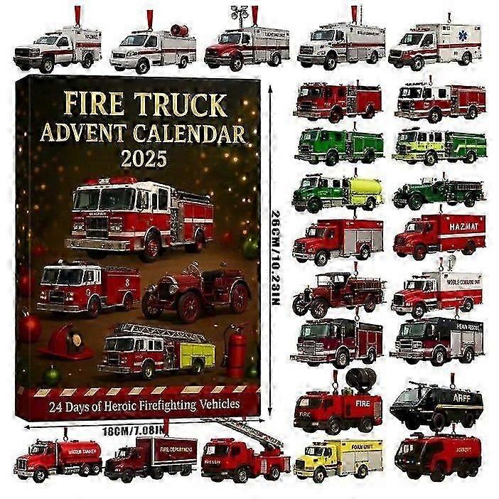 2025 Christmas Advent Calendar - 24 Days Countdown Calendar with Unique Acrylic Ornaments, Reusable Christmas Tree Decor Blind Box for Kids & Family H