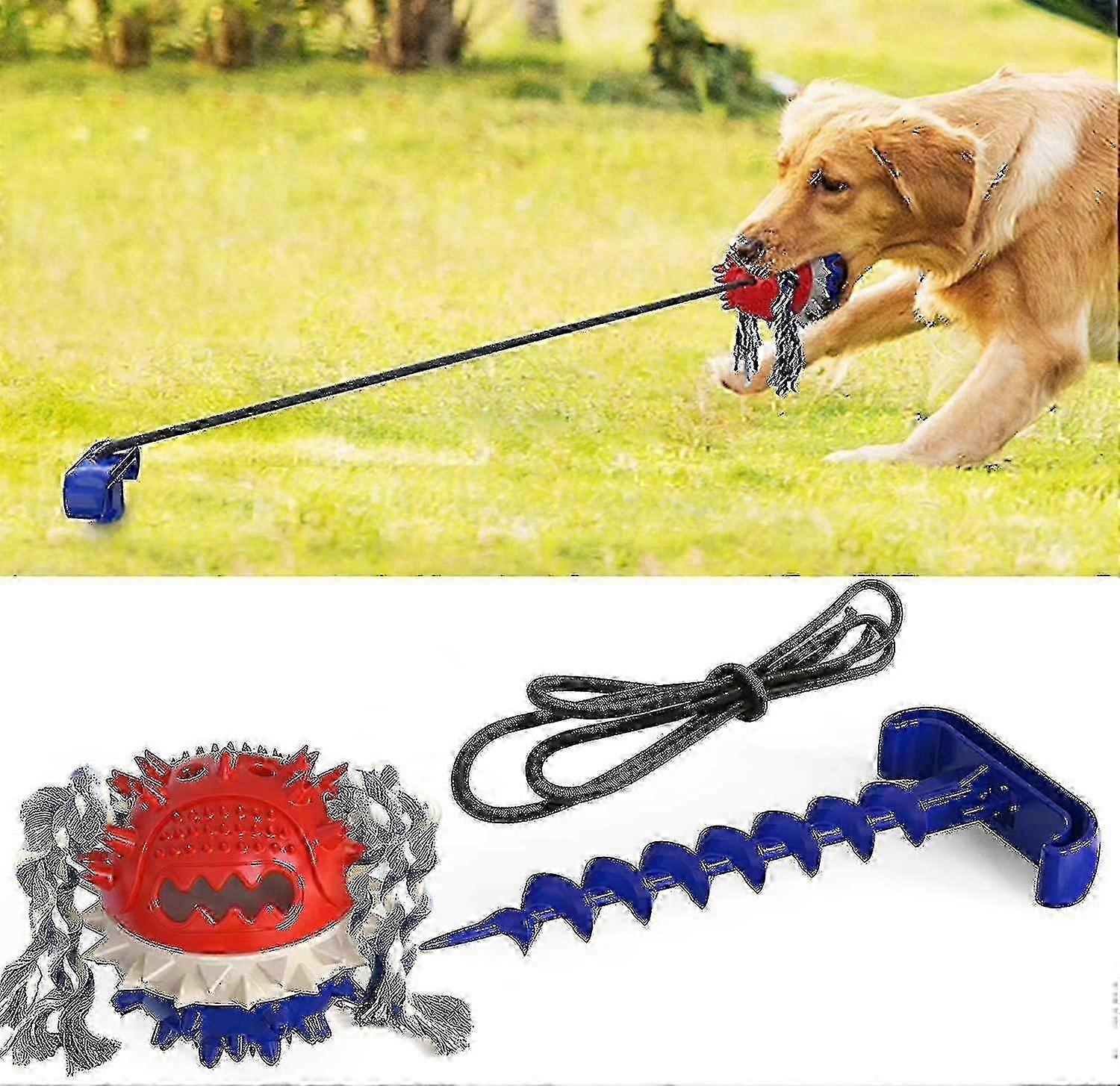 Dog Toys Outdoor Dog Tug Toy For Aggressive Chewers Floating On Water And Squeaky Jolly Egg For Small To Large Dogs