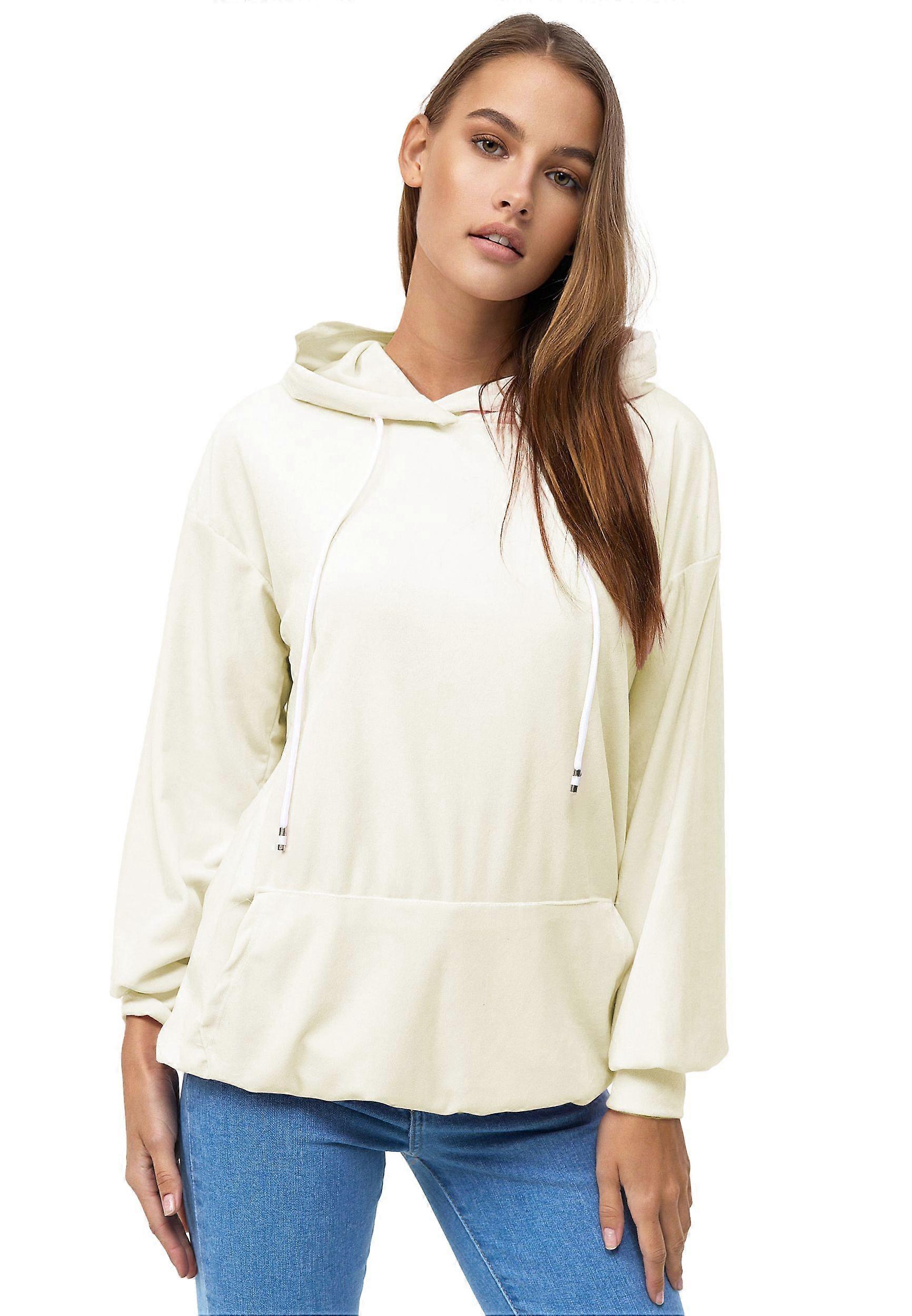Abito con cappuccio oversize da donna Abito base pullover in velluto a coste lungo in velluto con cappuccio