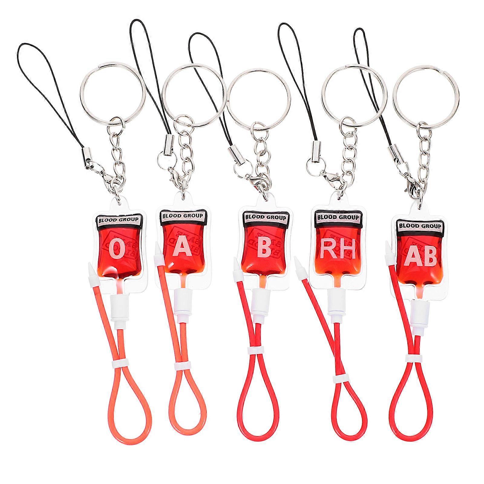 Keyring Pendant Halloween Display Keychain Phone Charm Keychain Collectors ABS Material 5Pcs