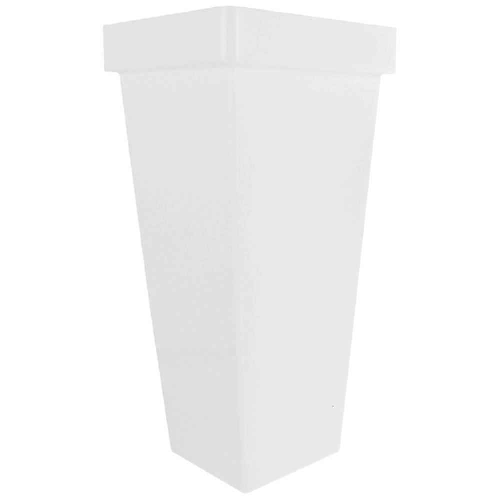 Plastic Flower Bucket White Desktop Flower Holder for Storage 1 Unit