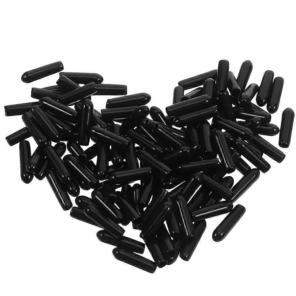 Black PVC Nut Protection Cap for Bolt Screw Threaded End Cap 600Pcs