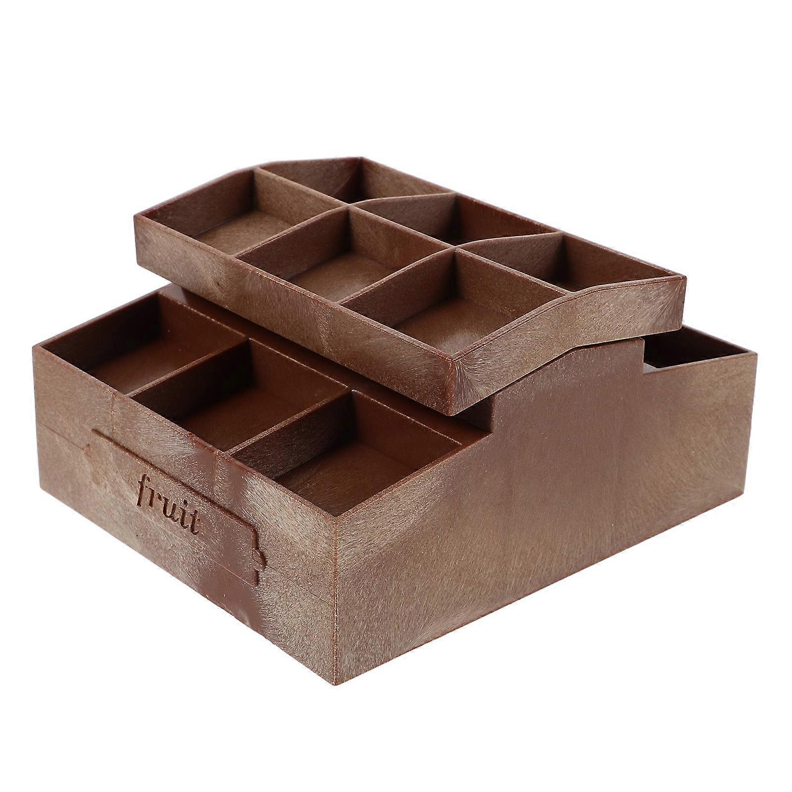 Mini Dollhouse Shelf Plastic Fruit Display Rack for Decoration 3Pcs