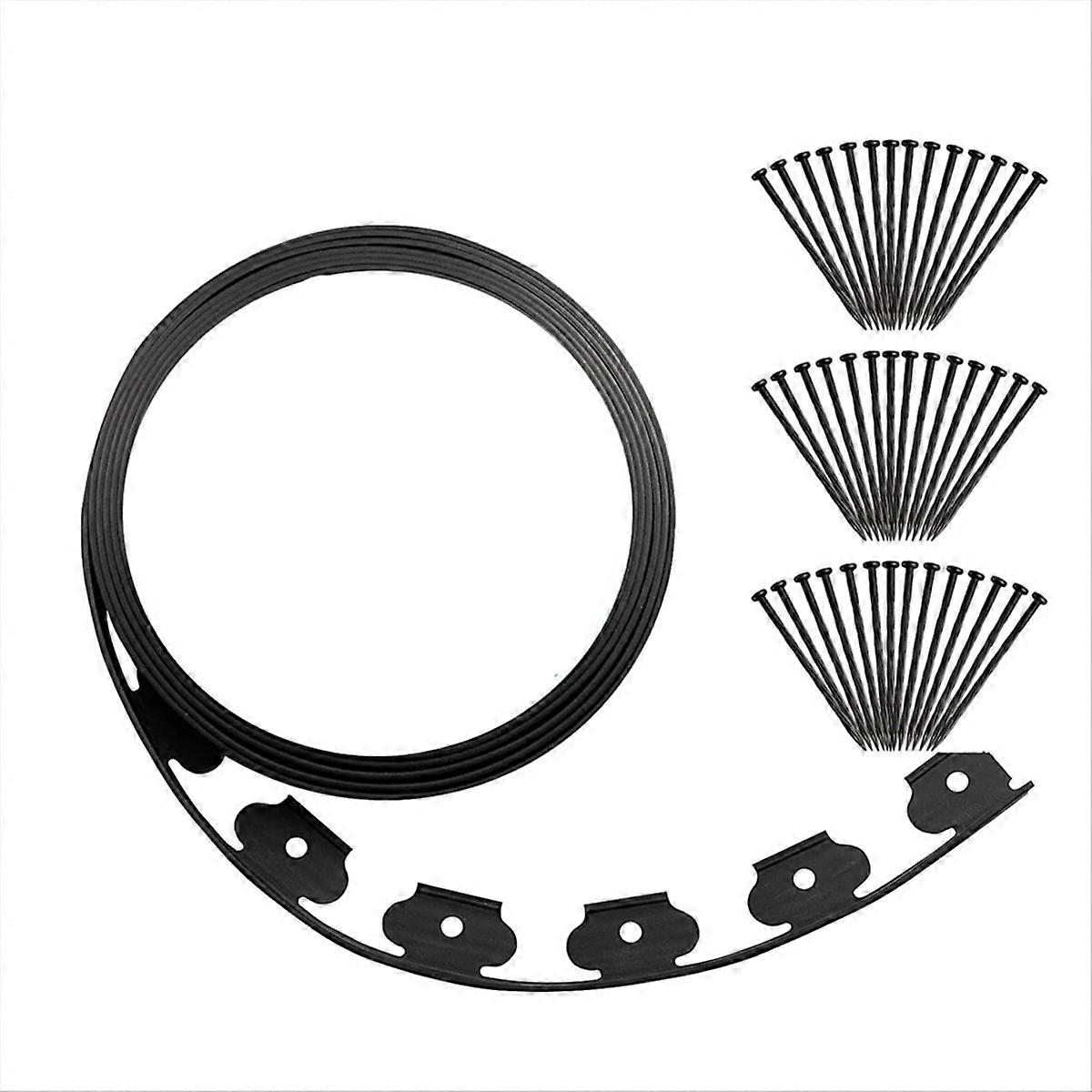 Garden No-Dig Landscape Edging Plastic Landscape Edging Kit