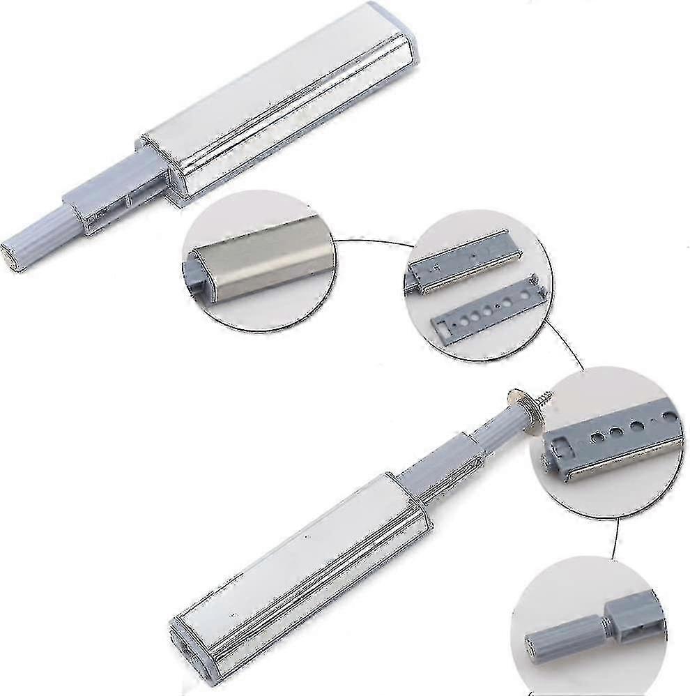 A set of 10 push-button door opening systems - suitable for doors, cabinets, and drawers.