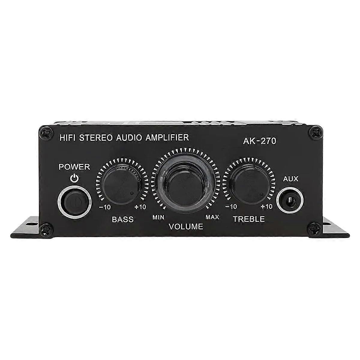 Karaoke Power Amplifier 2 Channel Class D Fidelity Sound USB SD Input Home Theater Amplifier