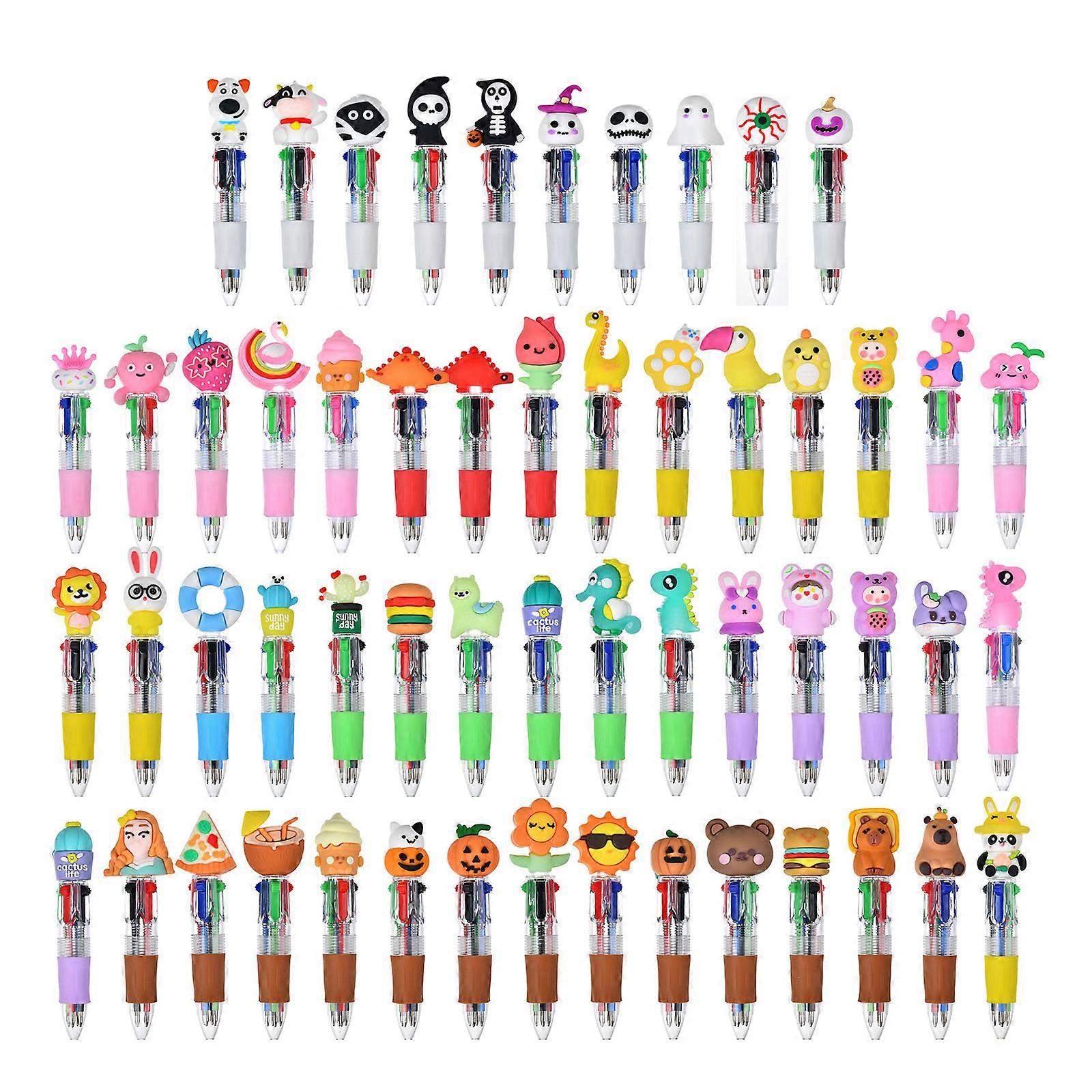 Multicolor Ballpoint Pen 4 Color-in-1 Ballpoint Pen 0.7mm Tip for Color Coding Journaling Office Writing Supplies Multicolor