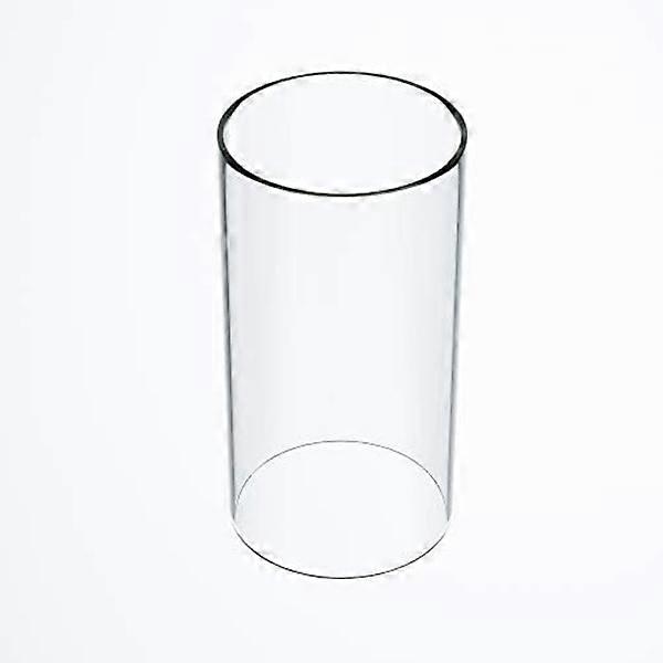 Large Glass Lantern for Hurricane Lights, Open at Both Ends, 3.5" Wide x 6" Tall Clear [CH] Clear 3.5'' wide x 6'' tall