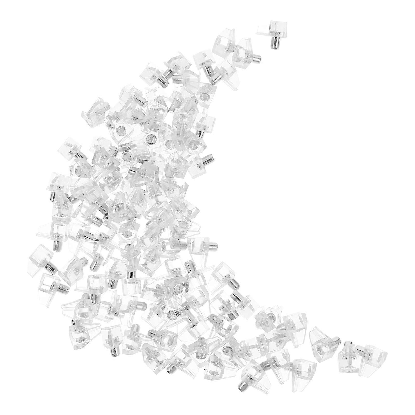 Clear Shelf Support Peg Durable Shelf Pins for Home Use 100Pcs