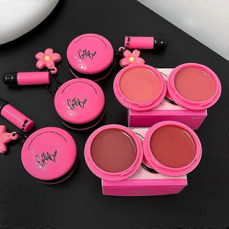 Gege Bear Lip Balm Set, Dual Effect Velvet Mist & Glossy Finish, Moisturizing & Matte Texture, Daily Use Lip Care Essentials