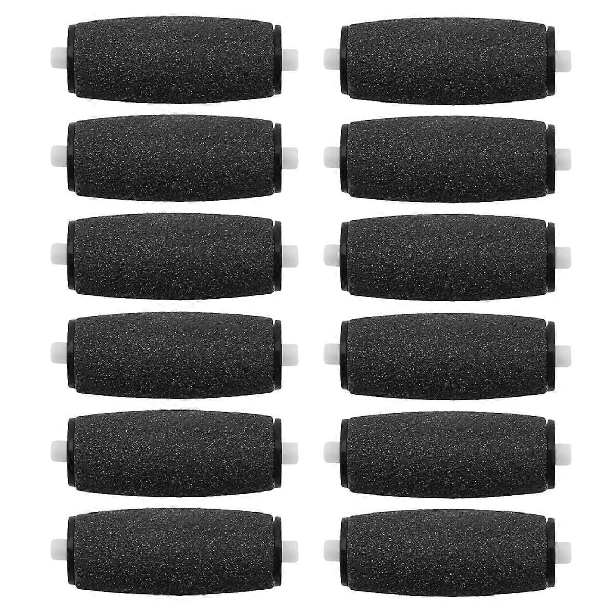 12pcs Electric Foot File Replacement Rollers for Effective Callus Removal and Smooth Feet