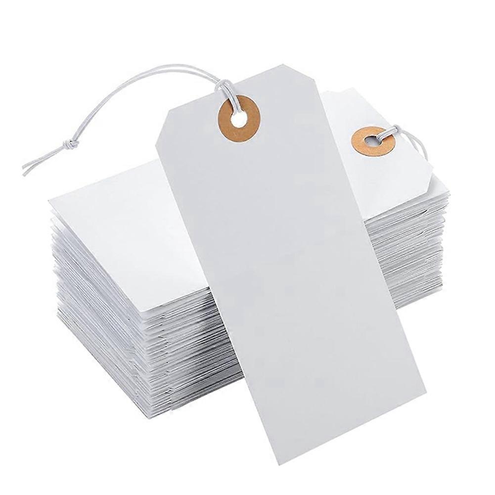 100 Perforated Cotton Elastic Line Hang Tags Card Card Label Listing Classification Card Number Plate Number Plate