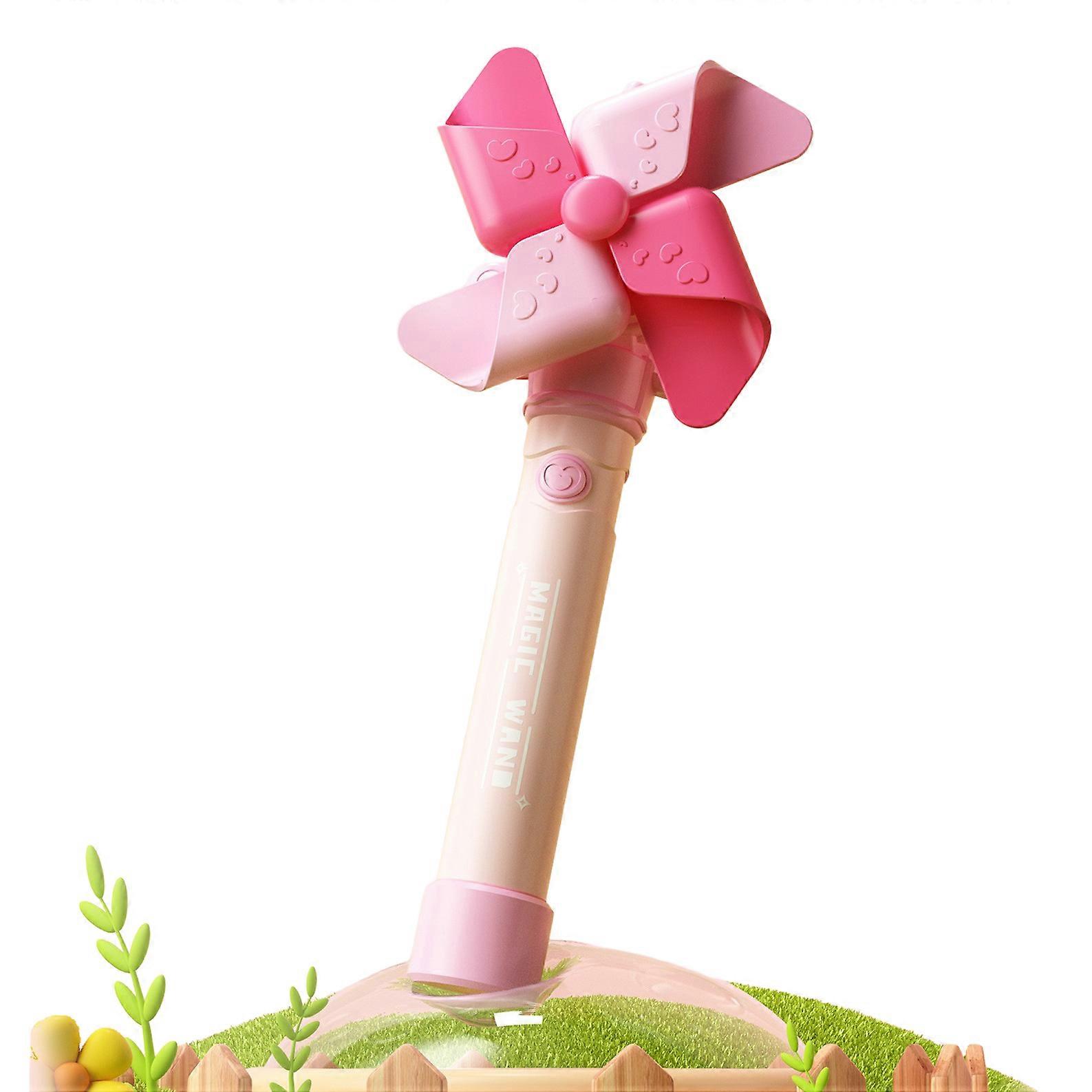 Windmill Shape Bubble Machine LED Light Up Toy Automatic Bubble Blower for Children Gift