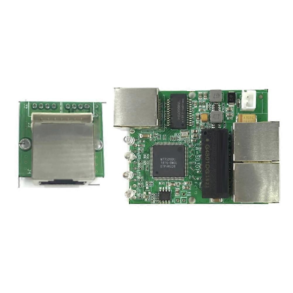 3-Port Gigabit Switch Module is Widely Used in LED Line 5 Port 10/100/1000 M Contact Port Mini Switch Module PCBA