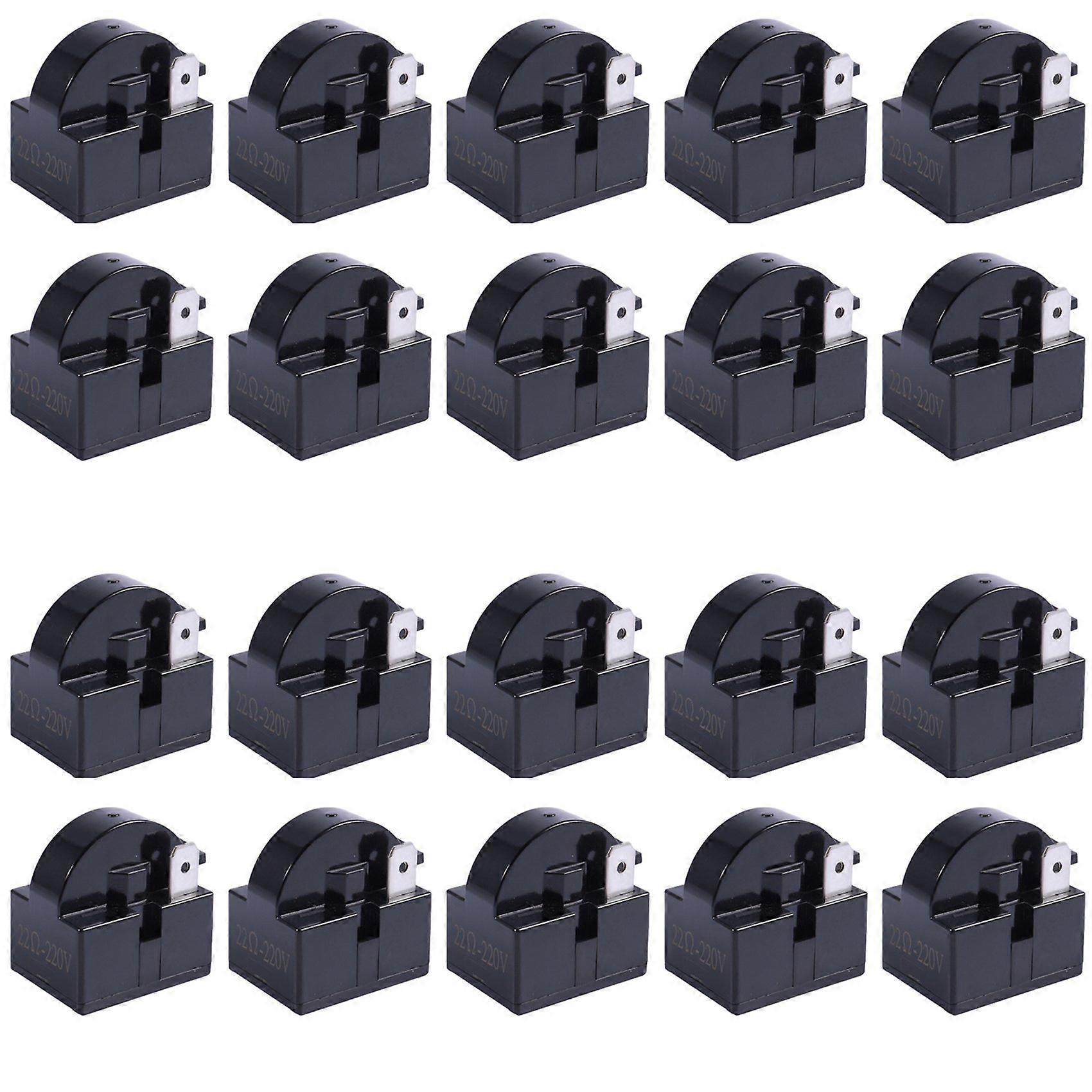 20X Plastic Case 22 Ohm 2 Pins PTC Starter Relay for Refrigerator