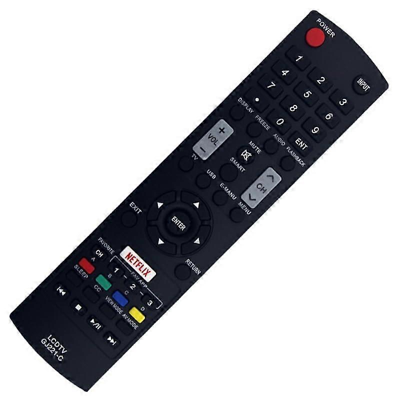 TV Remote Control GJ221C for Sharp LC32LE653U LC55LE653U Easy Setup and Wide Compatibility