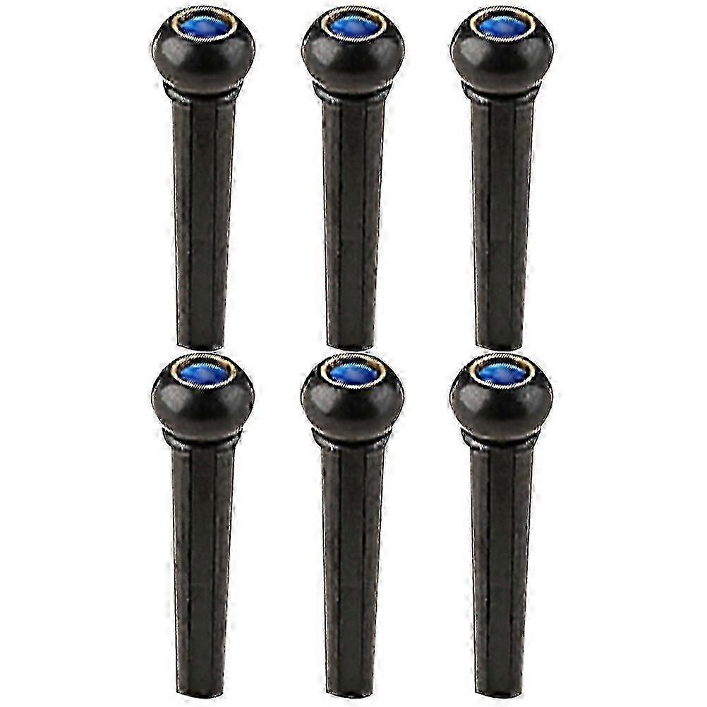 6Pcs Guitar Bridge Pins String Fixing Nail Replacement Peg For
