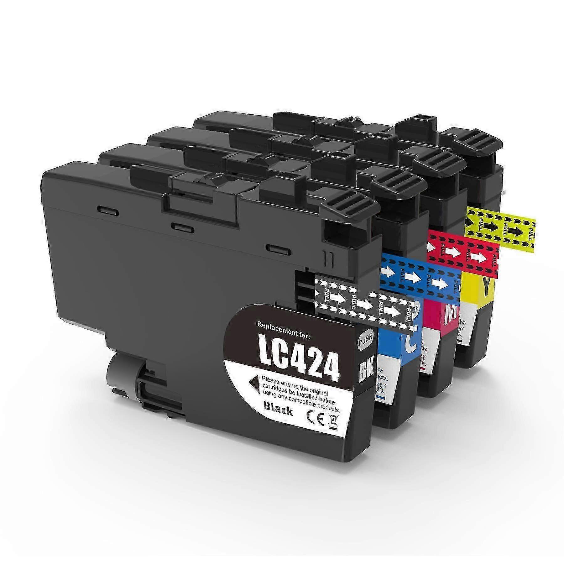 Printer cartridges for Brother LC424 models - 4 color compatible set
