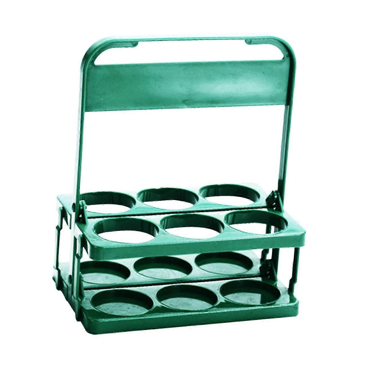 Foldable Bottle Storage Rack for Wine and Beer, Durable Plastic SpaceSaving Drink Organizer