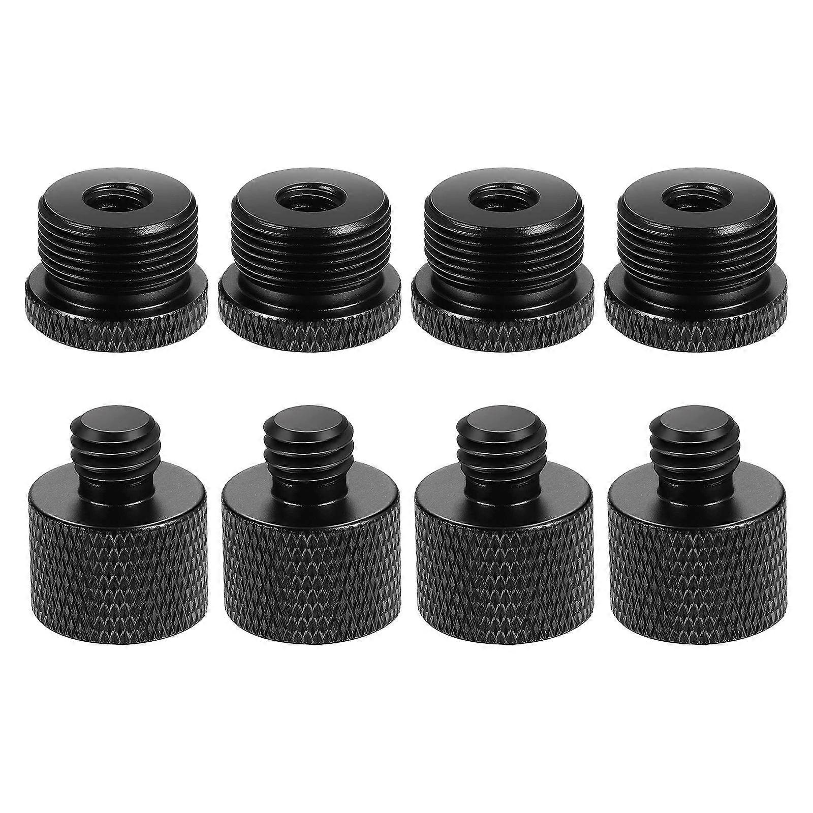 Mic Screw Adapter 16Pcs for Microphone Thread Adapter Set Black Color