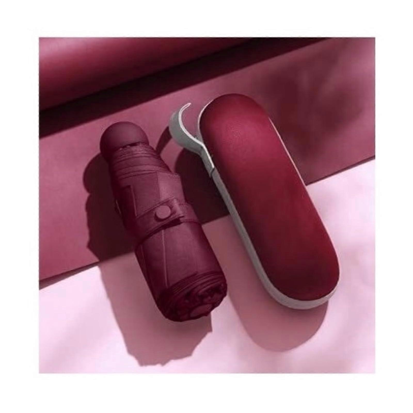 Sun Protection Umbrella UV Protection Windproof Compact FiveFold Lightweight Travel