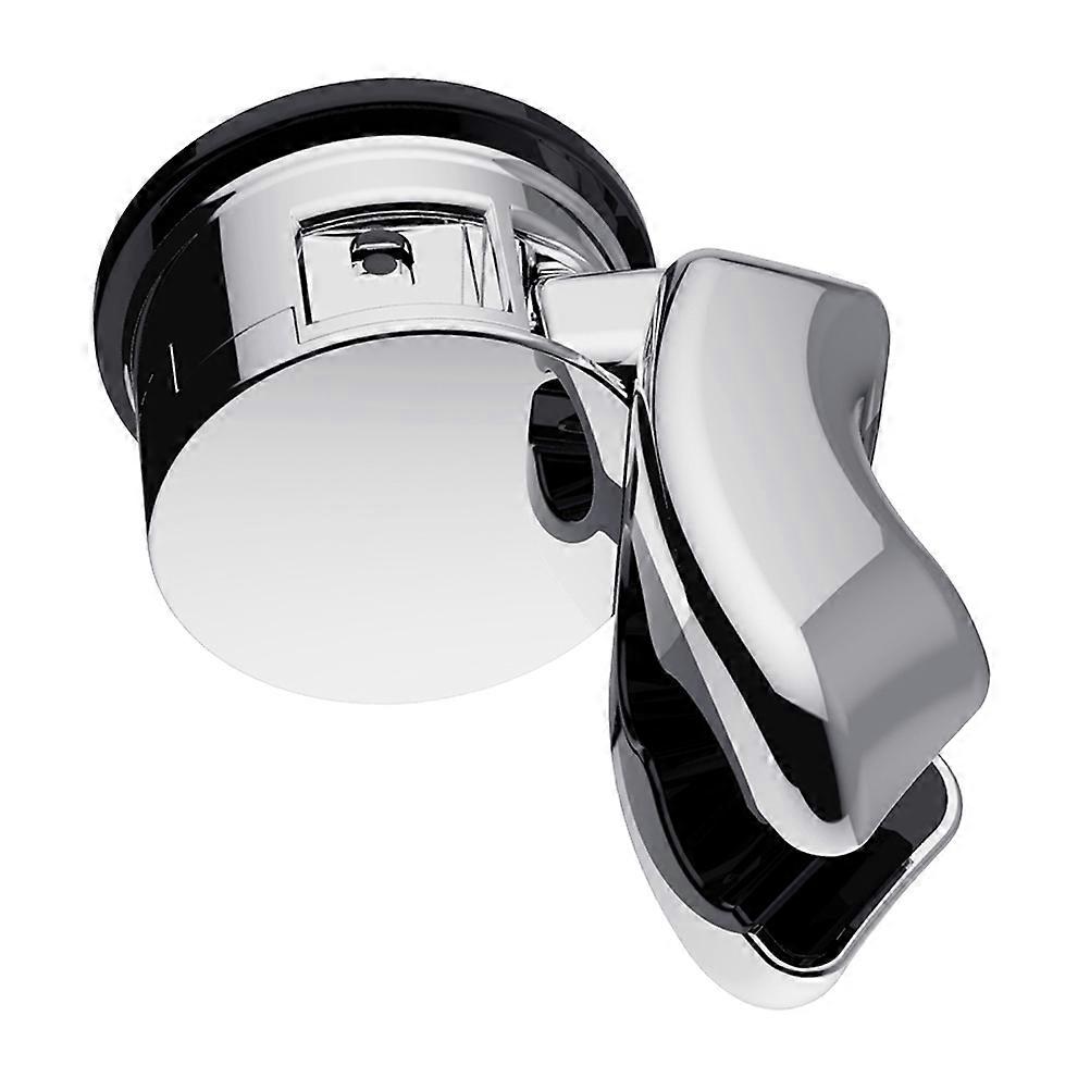 Shower Head Holder Bracket Adjustable Suction Cup Mount in Silver