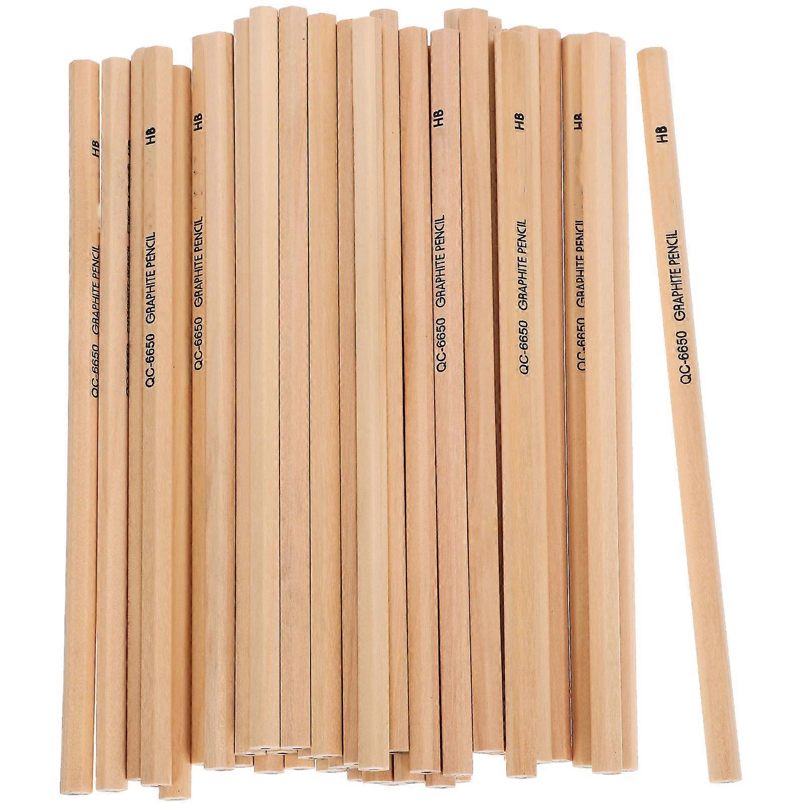Hexagonal Student Pencils Wooden Pencils for Study 50Pcs Erasable Smooth Writing
