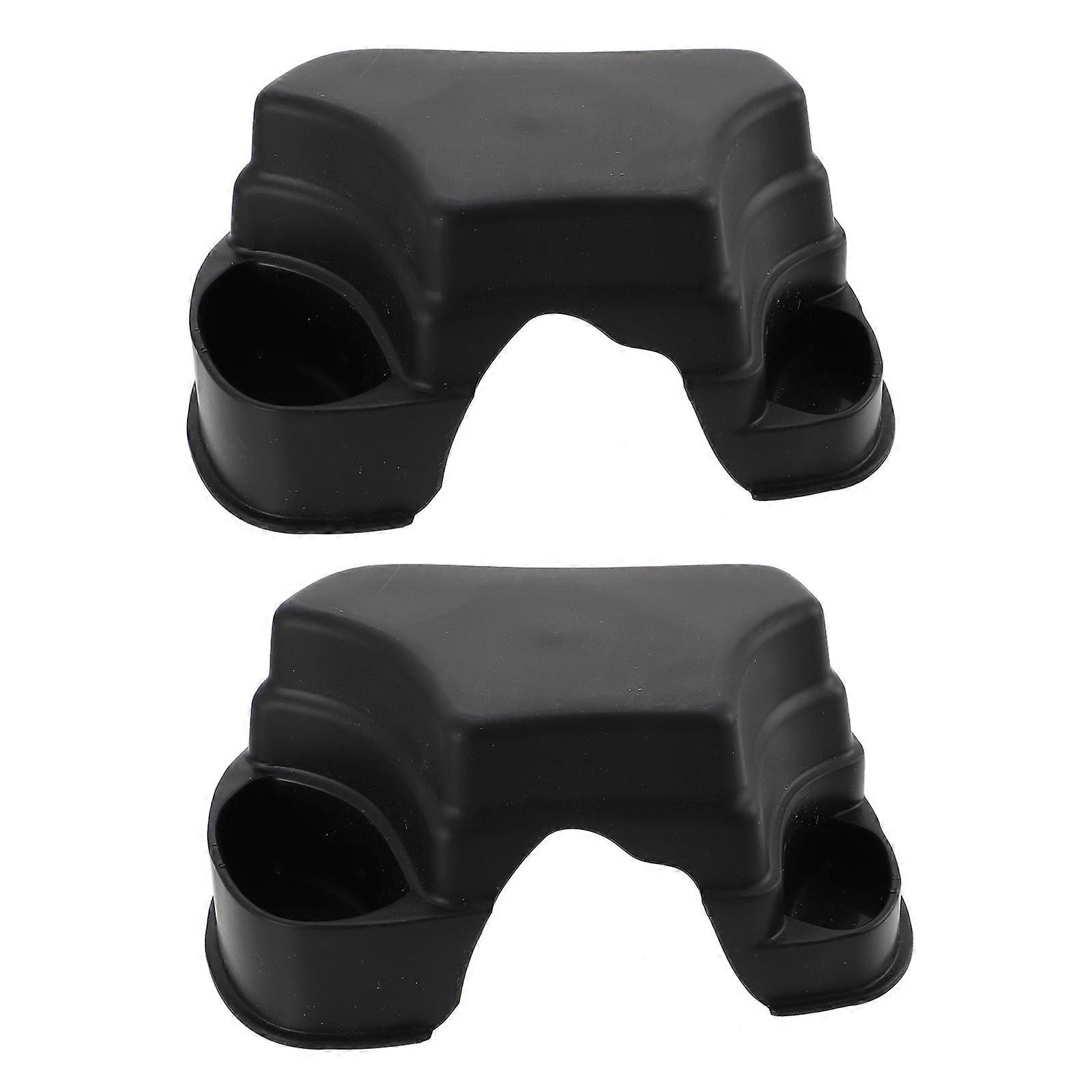 Reptile Pet Hiding Cave Multifunctional Feeding Cave 2Pcs Plastic Set