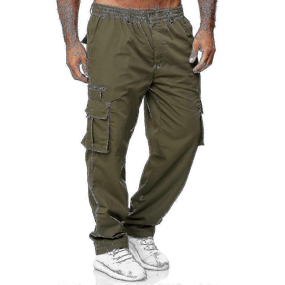 Men Casual Pockets Trousers