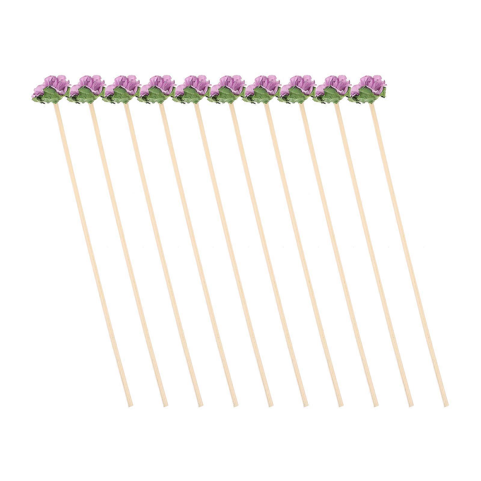 Purple Rattan Sticks for Perfume Diffusion 10Pcs Aroma Oil Diffuser