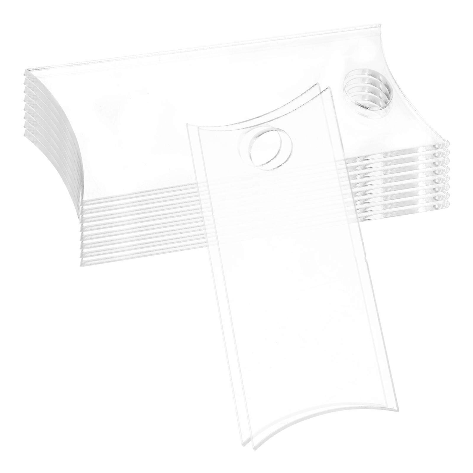 Acrylic Name Id Plate for Cup Designed for Decoration 20Pcs Pack