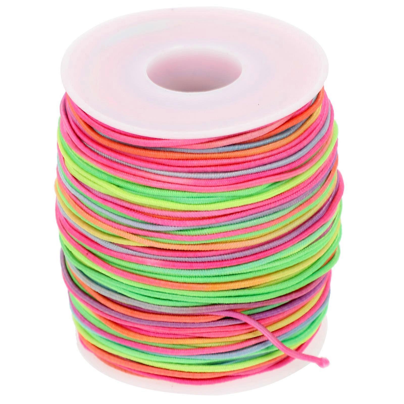 DIY Elastic String Necklace Cord for Bracelet Making 1 Roll Multi Color