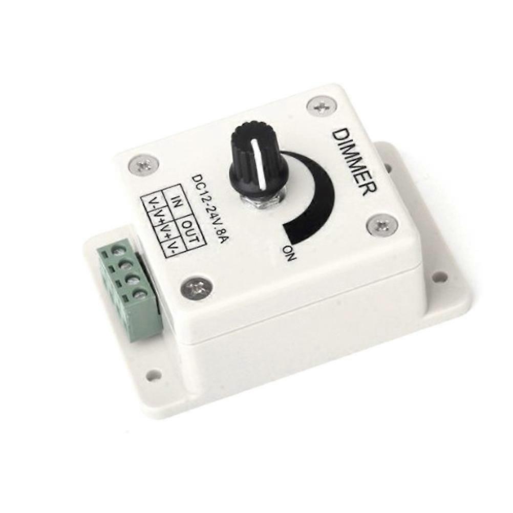 LED Bulb Dimmer Adjustable Brightness Controller Adjuster White for Dc 12V-24V