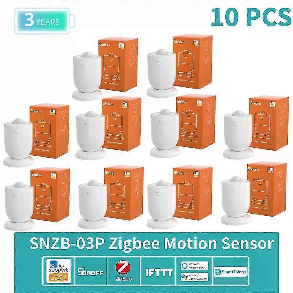 Zigbee 3.0 Motion Sensor with Light Detection for Smart Home Security Compatible with Alexa and Google