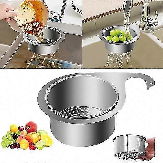 Swan Corner Sink Strainer Basket, Multi-Functional Kitchen Sink Drainer & Drain Basket