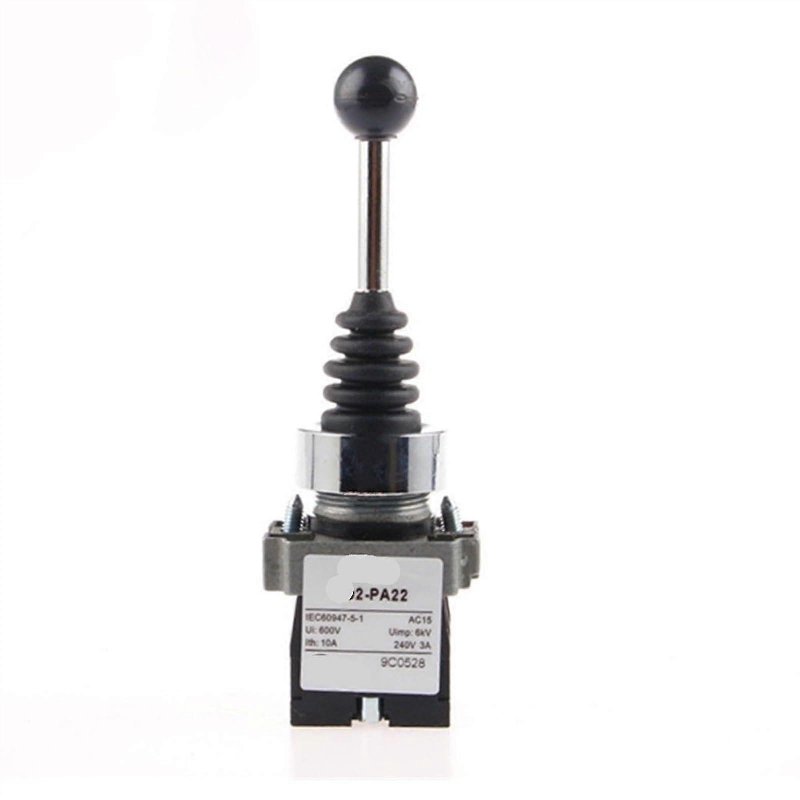 Industrial Selector Switch AC 600V 10A DPST 3 Position Momentary Black  Voltage Control