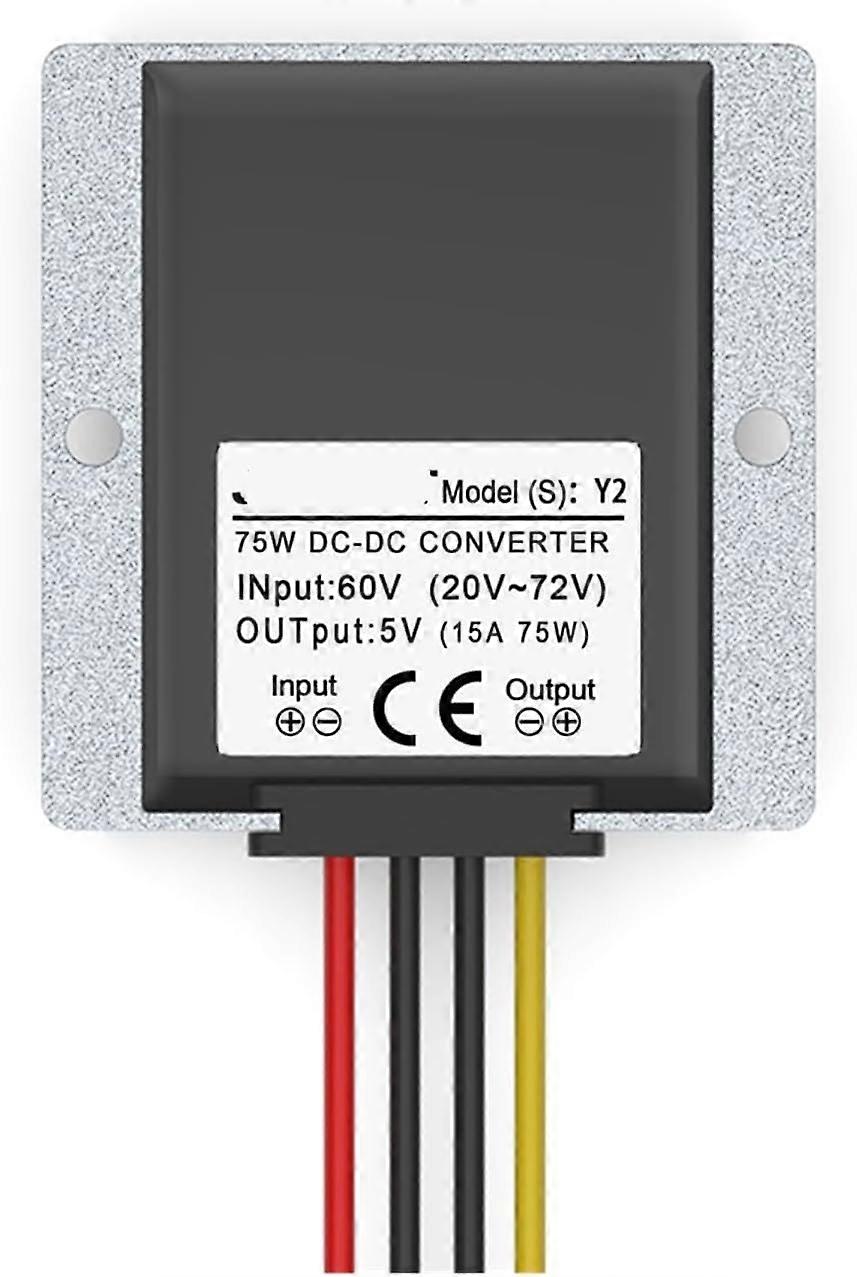 DCDC Step Down Converter 60V to 5V Voltage Regulator 20V72V Input 10A  Current Output