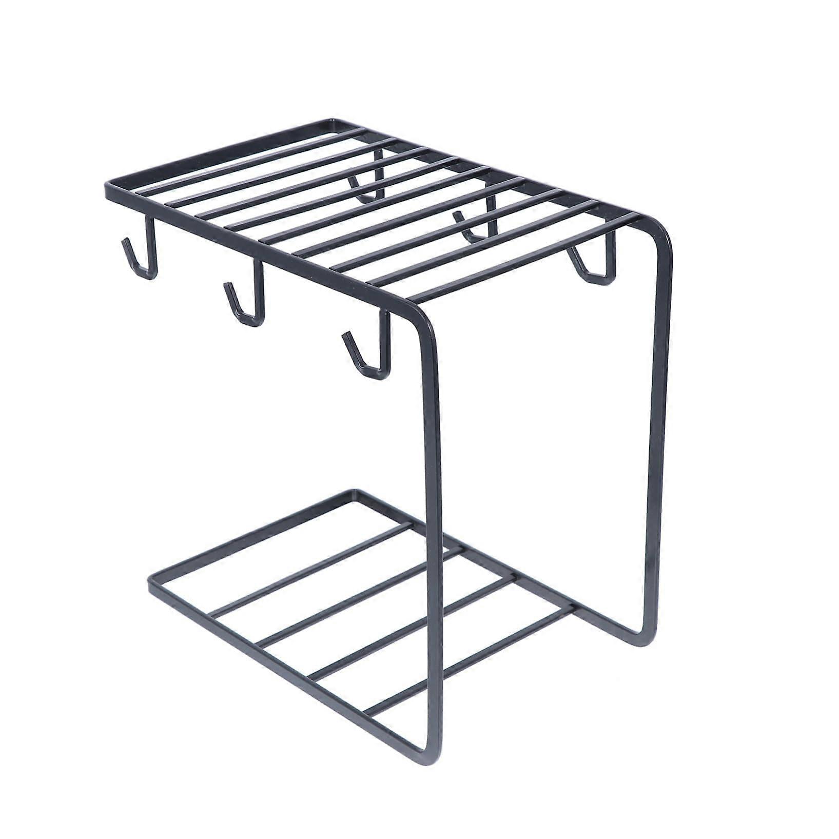 Coffee Mug Rack with Hooks for Quick Drying, Durable Iron Cup Holder for Kitchen Counter and Home
