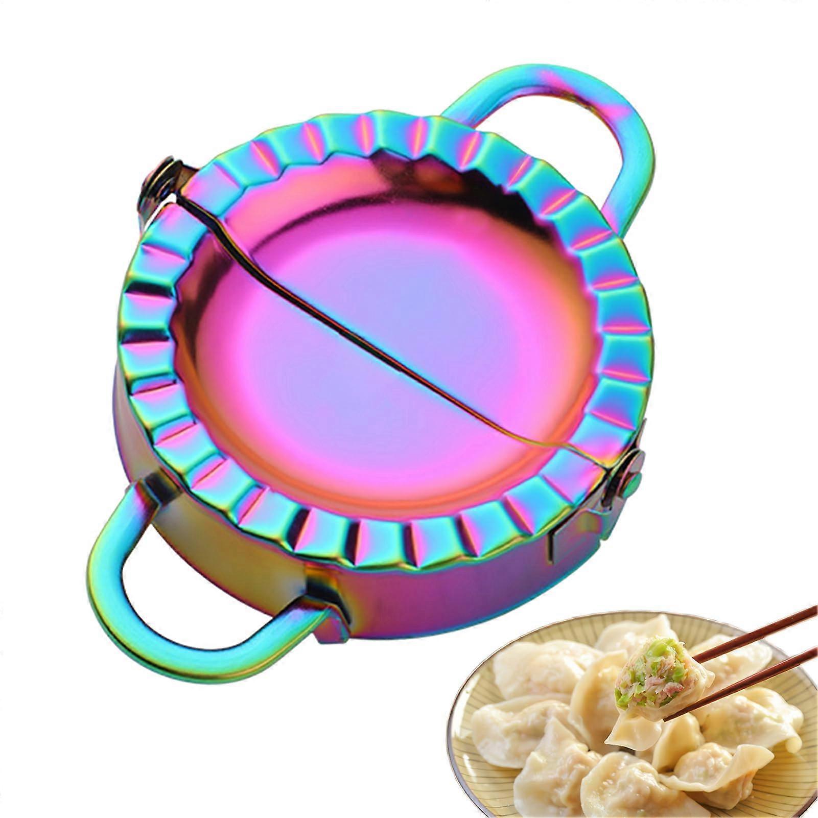Stainless Steel Dumpling Maker and Tortilla Press with Smooth Surface for Easy Kitchen Sealing