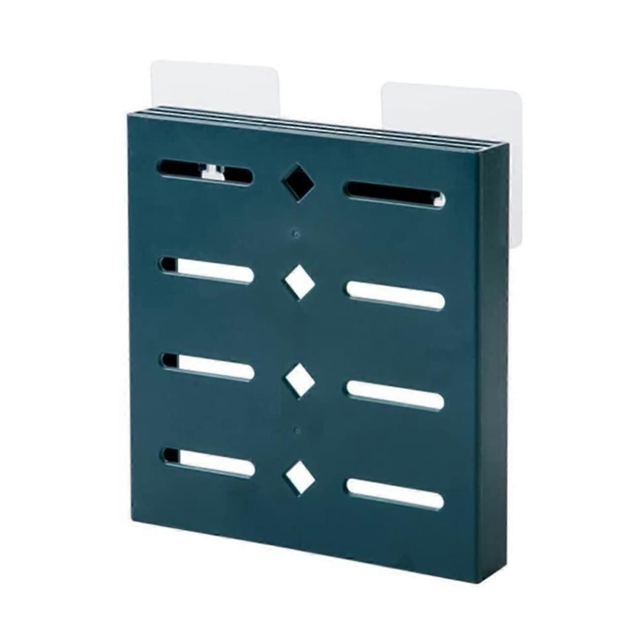 Universal Knife Block and Wall Mounted Knife Holder for Safe Compact Kitchen Storage Navy Blue