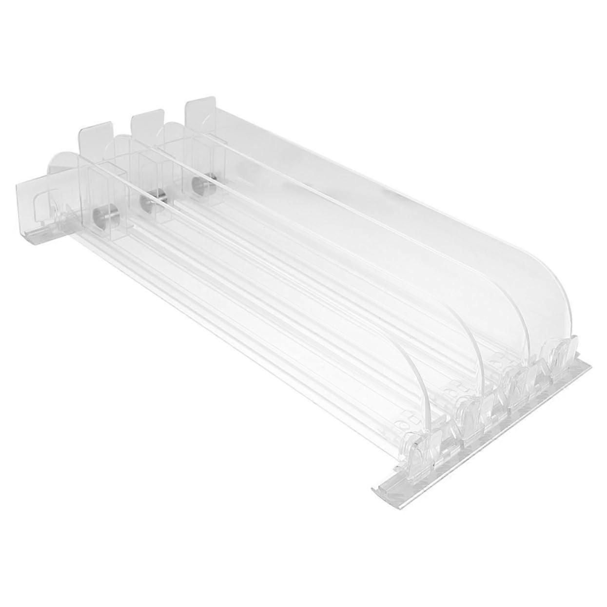 Automatic Self Pushing Drink Organizer for Refrigerator with Transparent FrontFacing Display