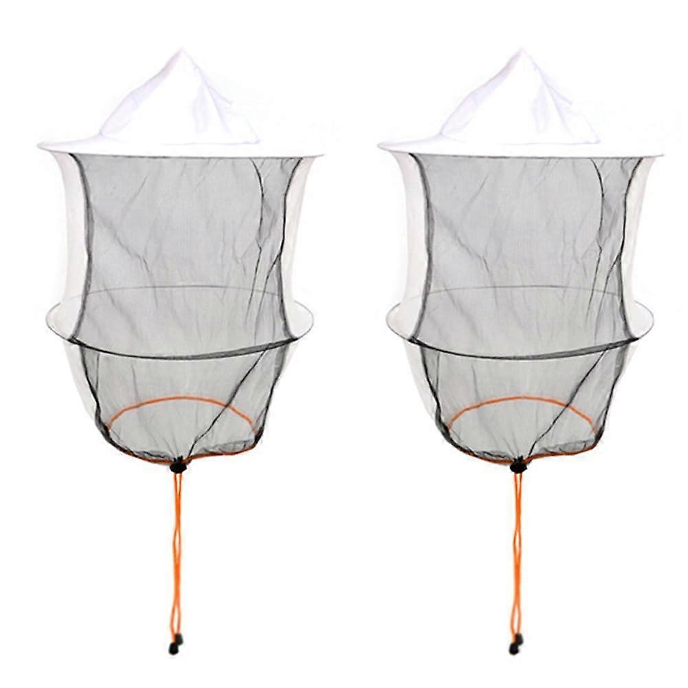 Beekeeping Hat and Veil Set with Breathable Mesh, Definition Full Face Protection, 2PCS