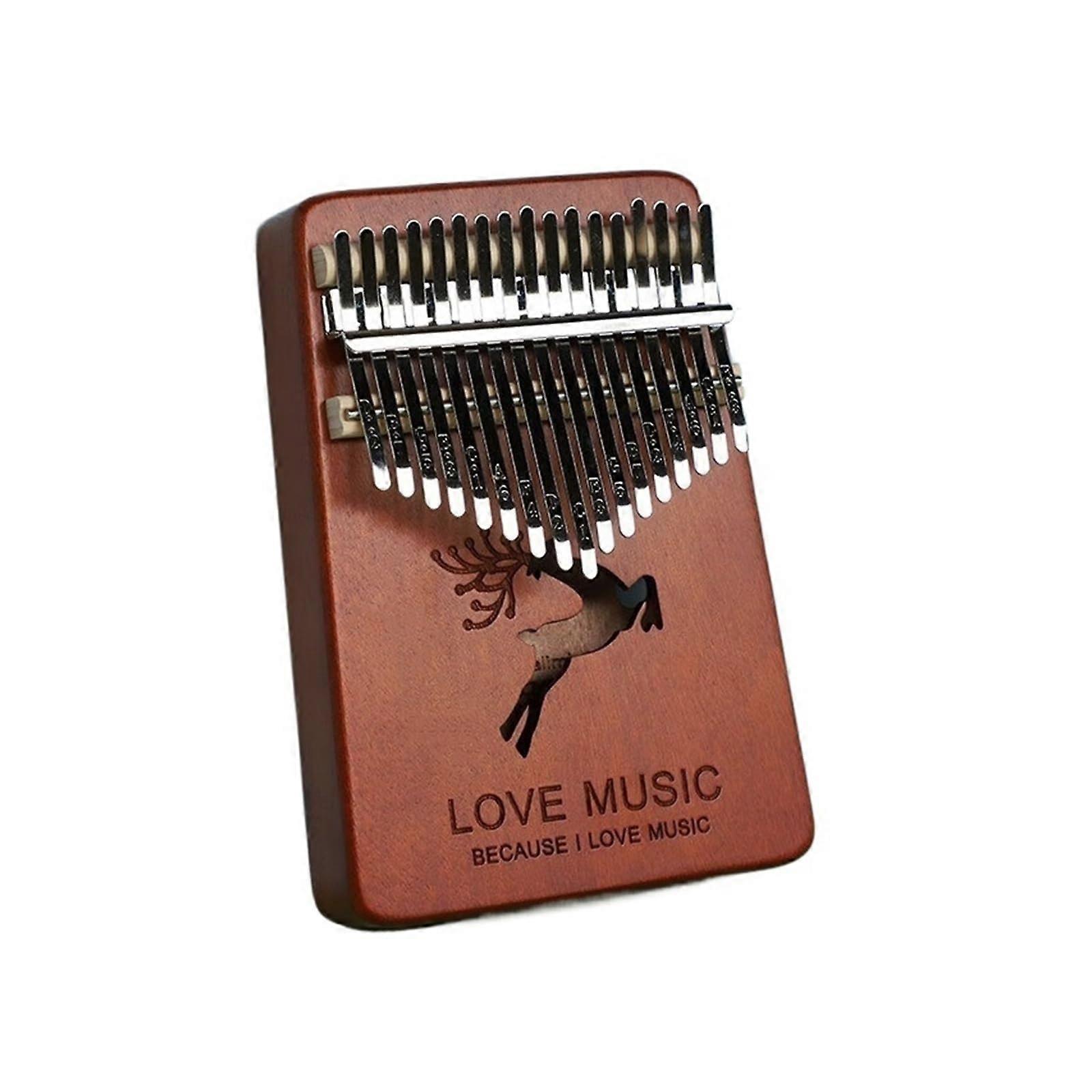 Kalimba 17 Key Thumb Piano for Beginners Solid Wood Easy Learning Musical Instrument
