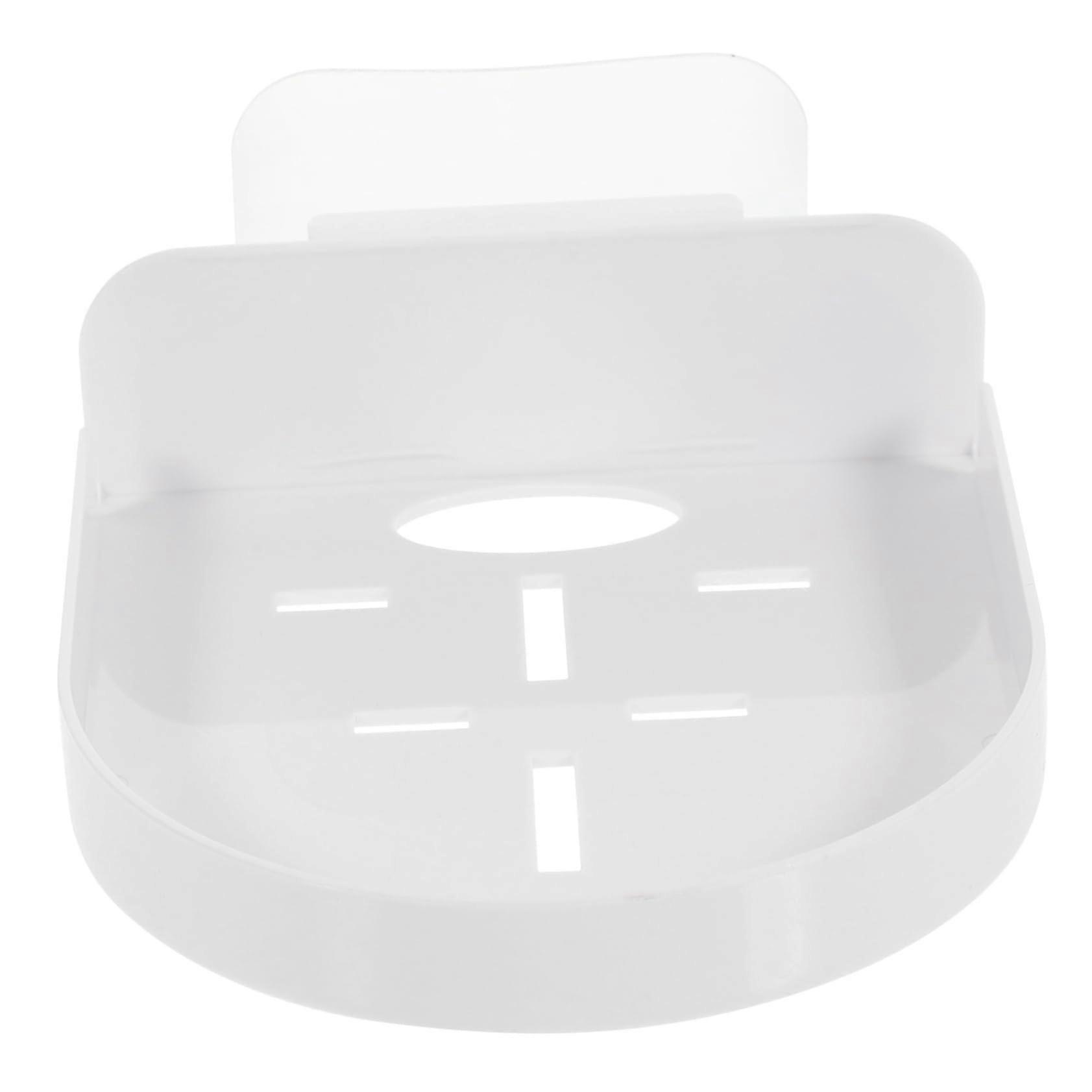 Wall Mount Shelf for Security Camera and Router, No Drill Installation, SpaceSaving, White