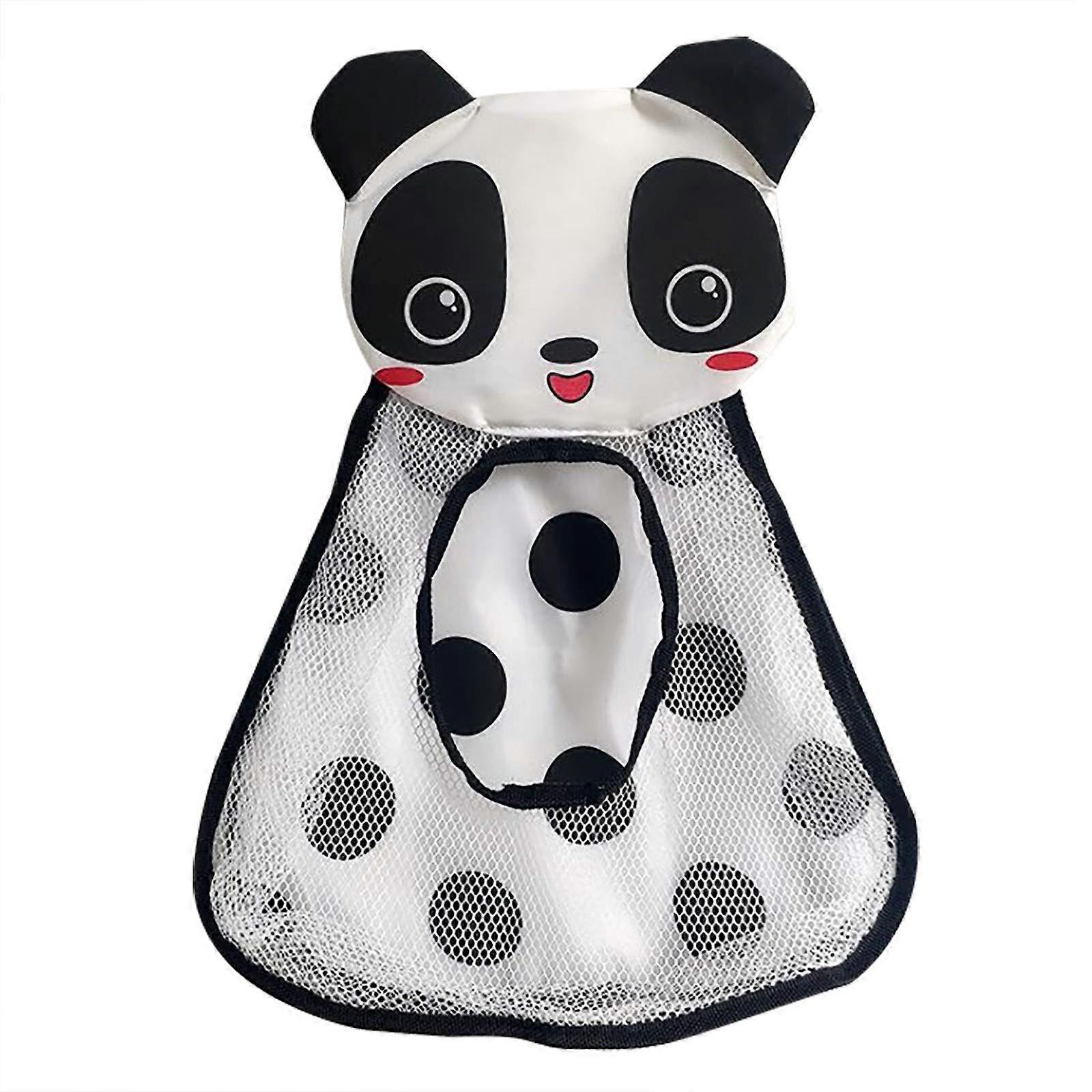 Bath Toy Storage Mesh Bag with Secure Suction Cups, FastDraining Bathroom Organizer