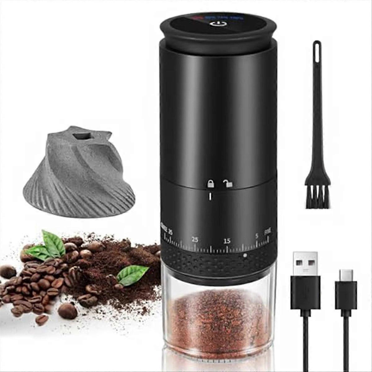 Electric Coffee Grinder 1500mAh,Adjustable Burr Grind Settings