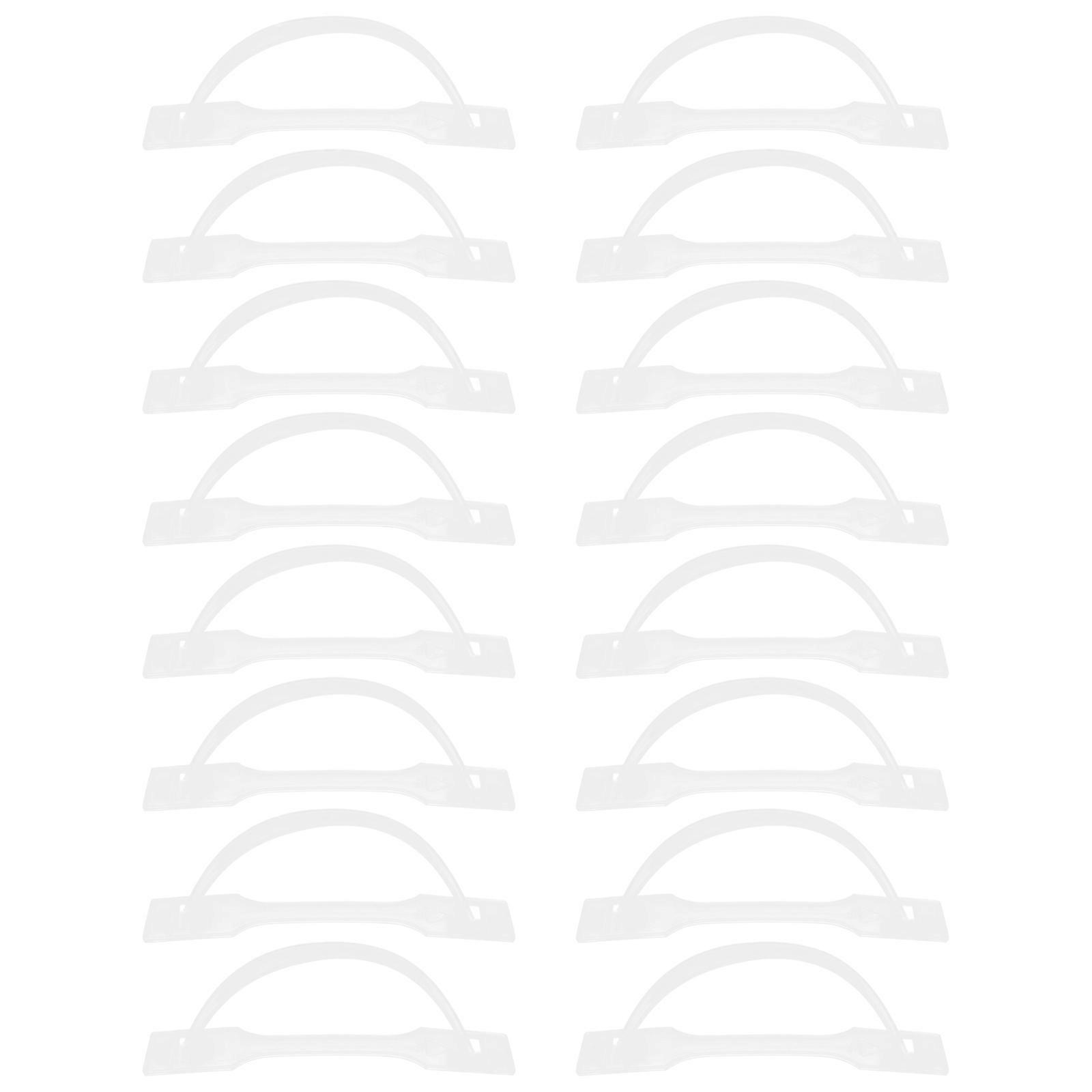 White Plastic Handle for Box Cake Cases Grip Handles 200Sets Accessory