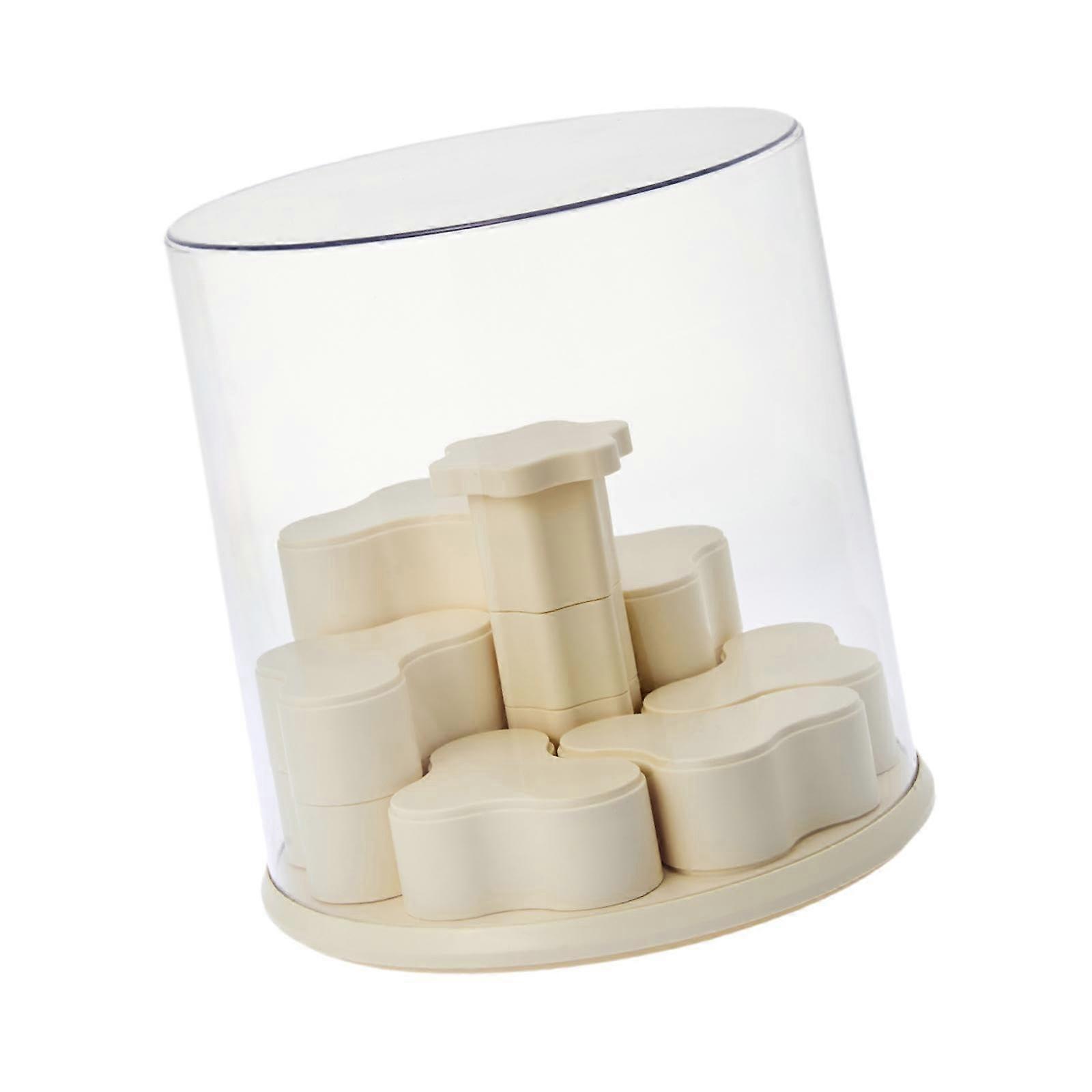 Clear Display Case with Rotating Stand, Stackable Dustproof Box for Collectibles and Action Figures