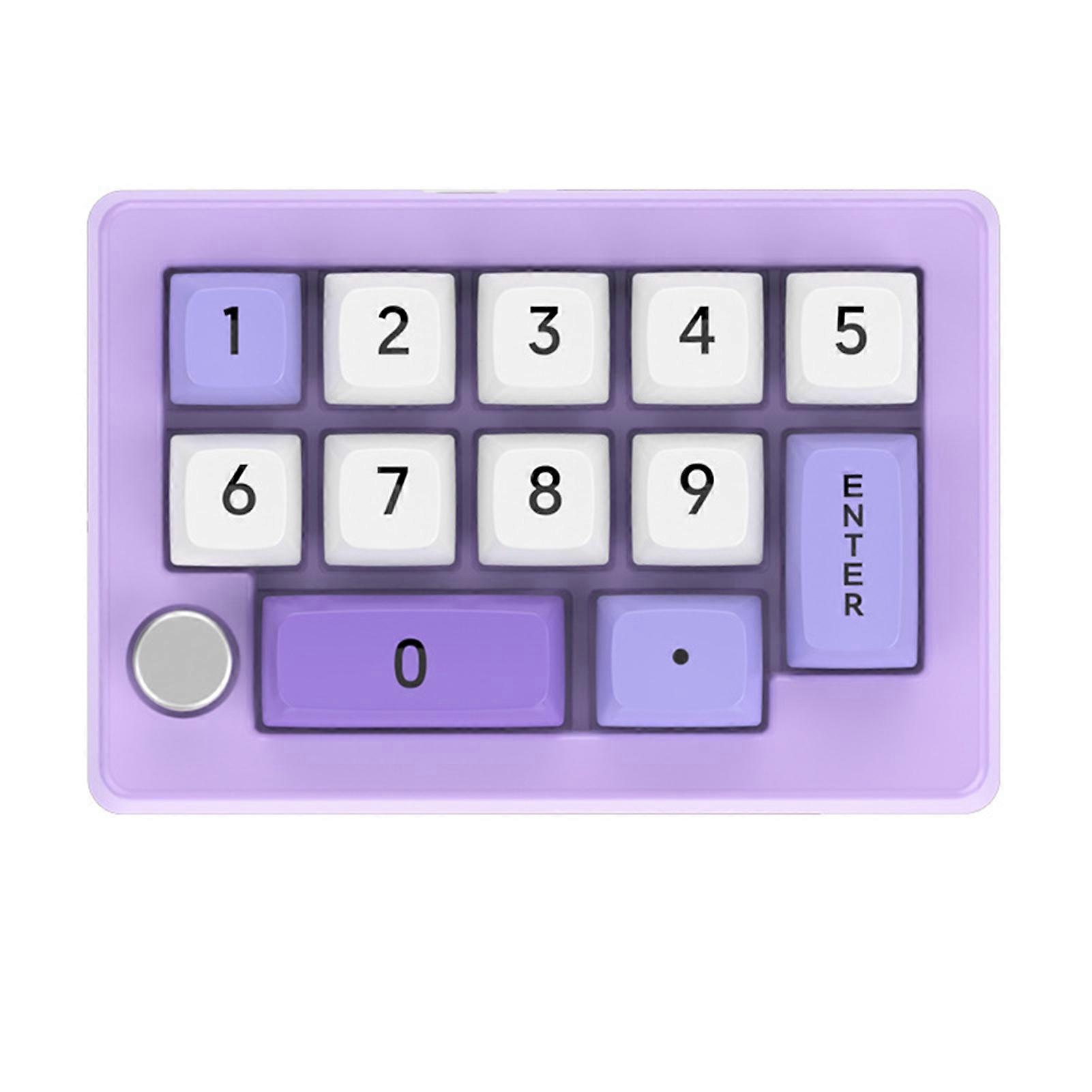 Wired External Number Keyboard 13 Keys Macro Programmable Fully Hot Swappable Mechanical Switch with