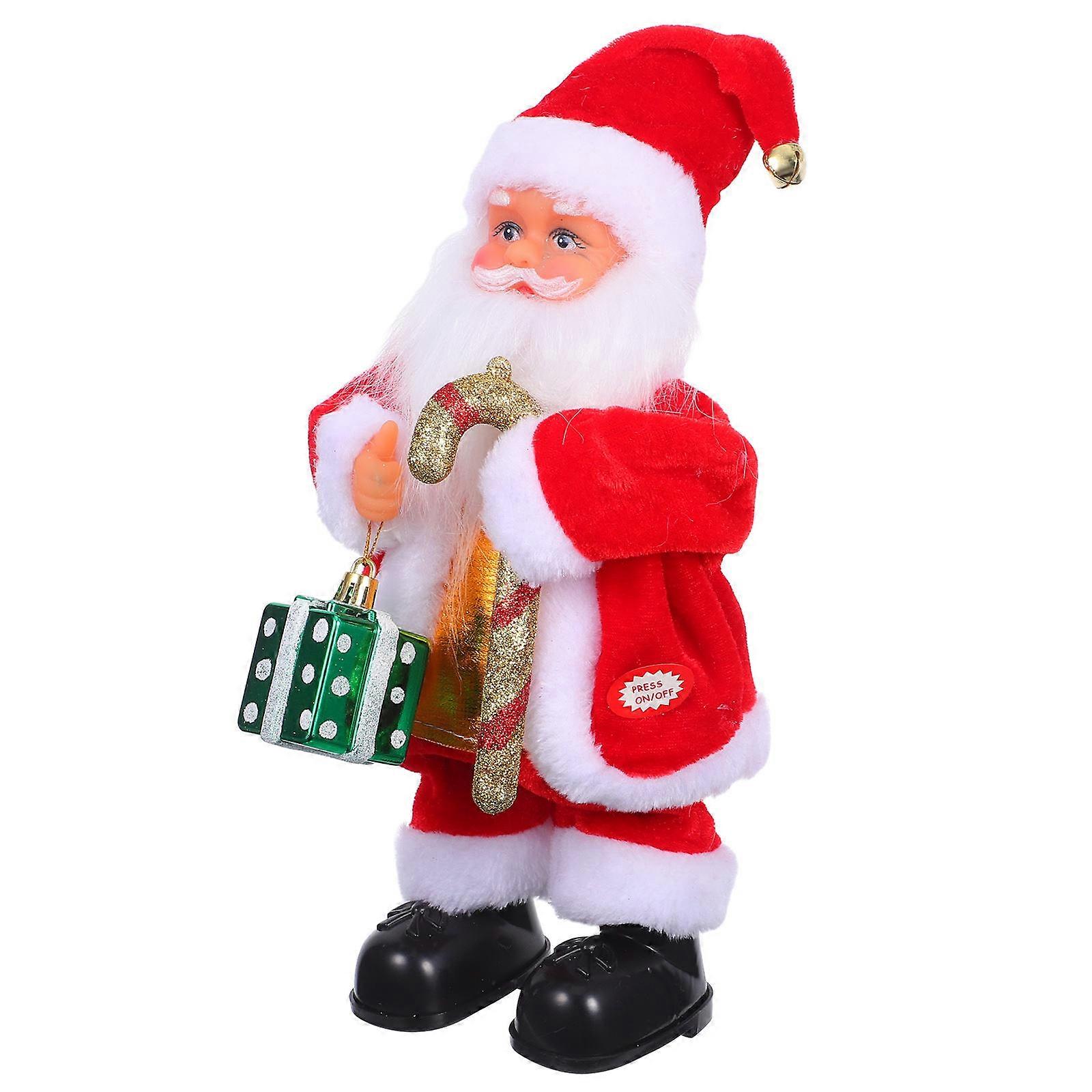 Elektrischer Weihnachtsmann mit Geschenk